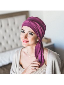 Pañuelo de bambú Smooth Malva Gold de Carebell