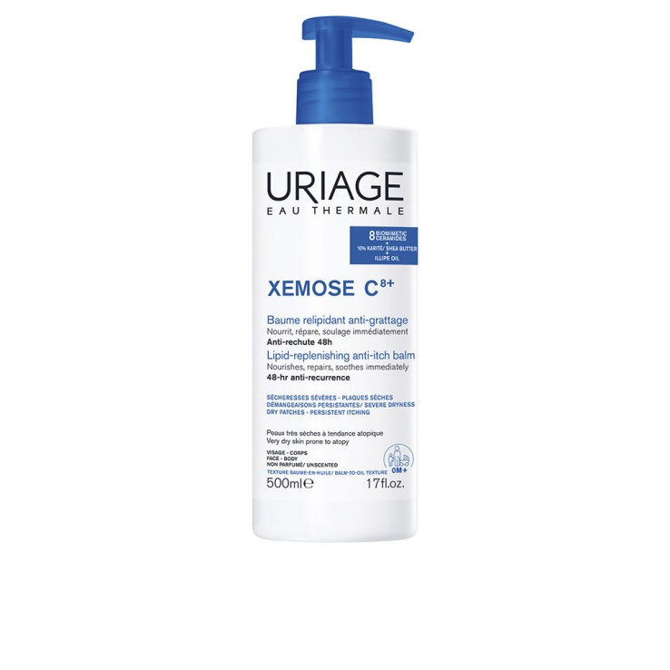 URIAGE XEMOSE C8 Balsamo Oleocalmante ideal para pieles secas, sensibles o atopicas.