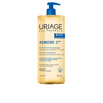 Uriage Xemose C8+ Aceite limpiador calmante.