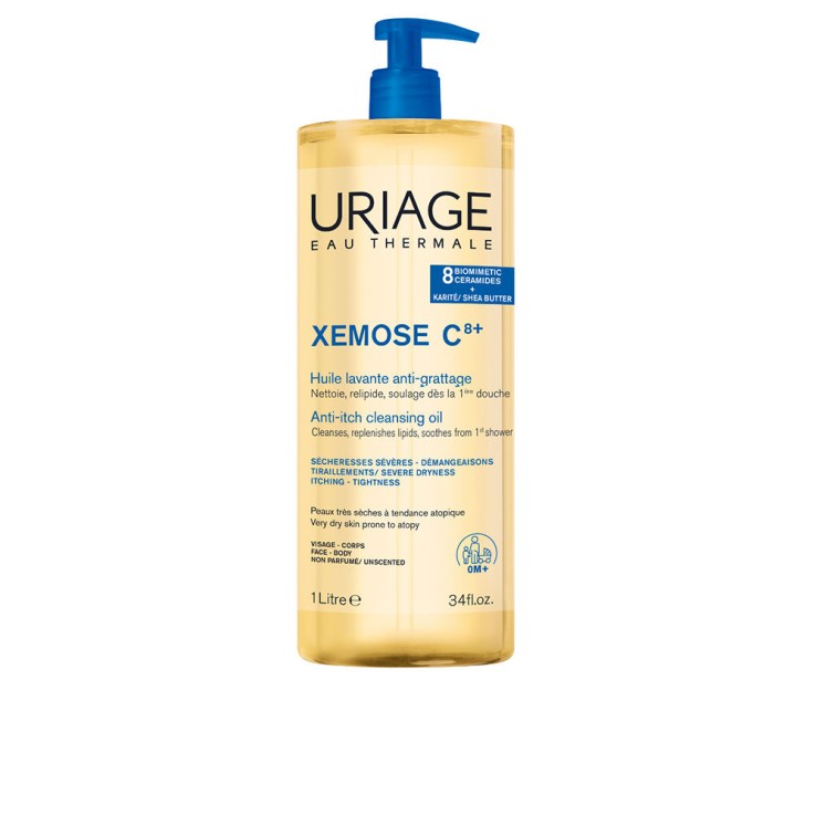 Uriage Xemose C8+ Aceite limpiador calmante.