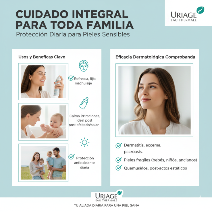 Uriage agua termal es ideal para toda la familia