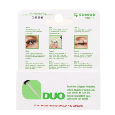 Detalle del pincel de precisión del pegamento DUO para posticería facial 2