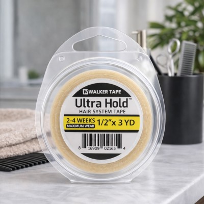 Rollo adhesivo doble cara Walker Tape Ultra Hold de media pulgada por 3 yardas 2