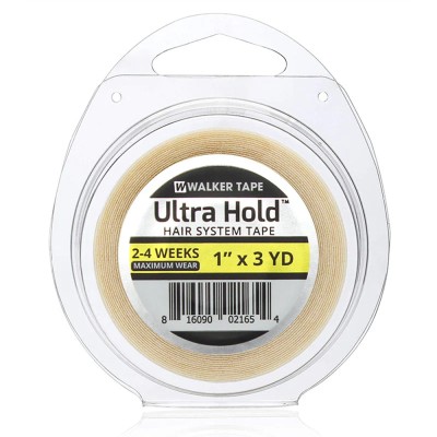 Rollo adhesivo doble cara Walker Tape Ultra Hold de 1 pulgada por 3 yardas