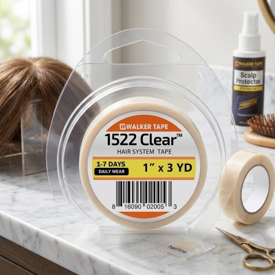 Rollo adhesivo Walker Tape Clear 1522 para prótesis capilares 2