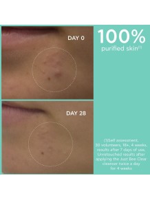 Envase práctico y dosificador del gel limpiador facial Apivita.