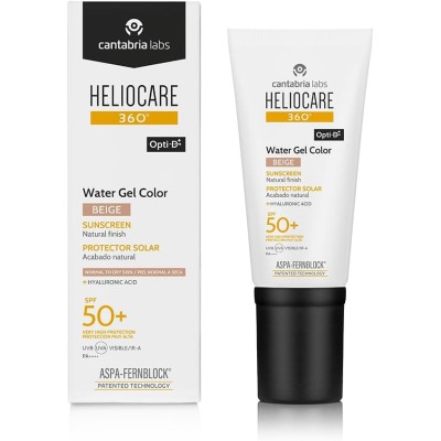 Protector solar facial Heliocare 360º Color Water Gel SPF 50.