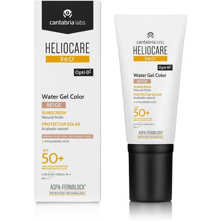 Protector solar facial Heliocare 360º Color Water Gel SPF 50.