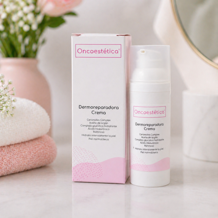 Hidratación facial natural para pacientes en tratamiento oncológico.