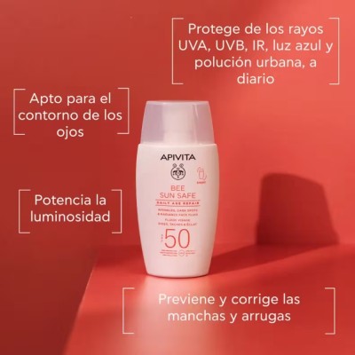 Set promocional Apivita con fluido protector y sérum antioxidante. 2