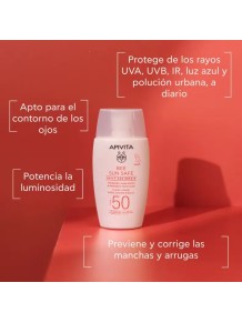 Alta protección frente al sol con activos rejuvenecedores integrados.