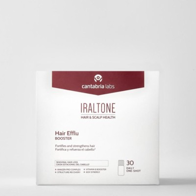 Iraltone Hair Efflu Booster para frenar la caída del cabello aguda.