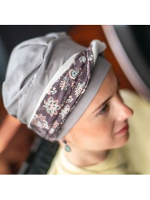 Turbante Oncológico Elegance Asian en Tejido de Bambú · Carebell Headwear
