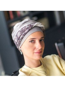Turbante Oncológico Elegance Asian en Tejido de Bambú · Carebell Headwear