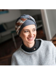Turbante Oncológico Confort Wild en Tejido de Bambú y Algodón · Carebell Headwear