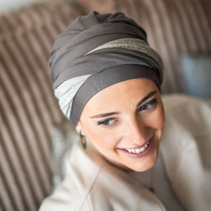 Turbante Oncológico Confort Gala Brown en...