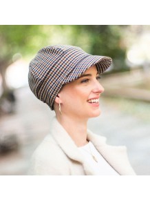 Gorra Oncológica Capri Mayfair con Visera en Bambú y Algodón · Carebell Headwear