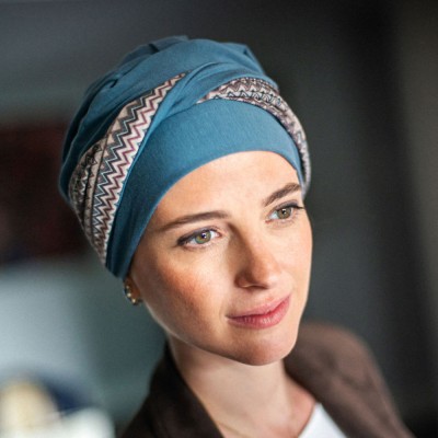 Turbante Oncológico Elegance Tempo en Tejido de Bambú ·... 2