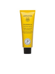 Textura suave de la crema apivita con calendula para alivio cutaneo