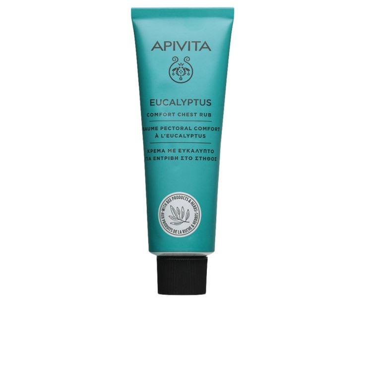 Balsamo pectoral apivita con eucalipto para alivio respiratorio