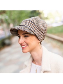 Gorra Oncológica Capri Mayfair con Visera en Bambú y Algodón · Carebell Headwear