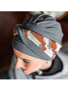 Turbante Oncológico Confort Wild en Tejido de Bambú y Algodón · Carebell Headwear