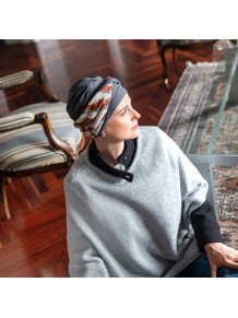 Turbante Oncológico Confort Wild en Tejido de Bambú y Algodón · Carebell Headwear