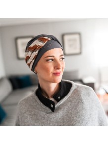 Turbante Oncológico Confort Wild en Tejido de Bambú y Algodón · Carebell Headwear