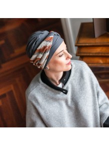 Turbante Oncológico Confort Wild en Tejido de Bambú y Algodón · Carebell Headwear