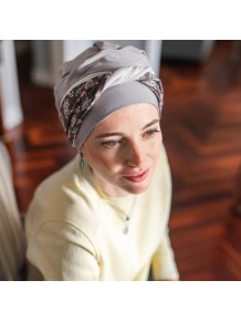 Turbante Oncológico Elegance Asian en Tejido de Bambú · Carebell Headwear