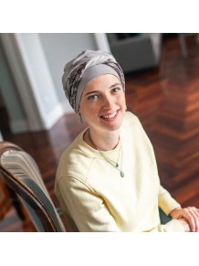 Turbante Oncológico Elegance Asian en Tejido de Bambú · Carebell Headwear