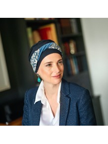 Turbante Oncológico Elegance Lisboa · Tejido de Bambú · Carebell Headwear
