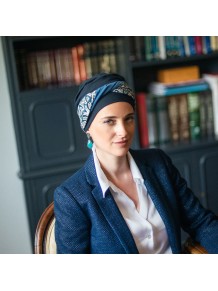 Turbante Oncológico Elegance Lisboa · Tejido de Bambú · Carebell Headwear
