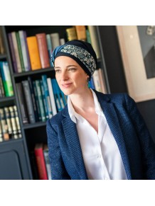Turbante Oncológico Elegance Lisboa · Tejido de Bambú · Carebell Headwear