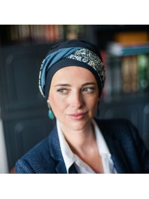 Turbante Oncológico Elegance Lisboa · Tejido de Bambú · Carebell Headwear