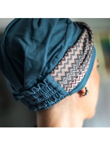 Turbante Oncológico Elegance Tempo en Tejido de Bambú · Carebell Headwear