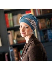 Turbante Oncológico Elegance Tempo en Tejido de Bambú · Carebell Headwear