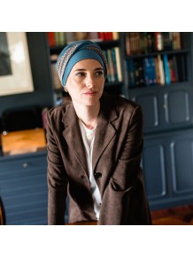 Turbante Oncológico Elegance Tempo en Tejido de Bambú · Carebell Headwear