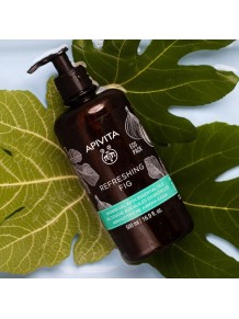 gel de baño formato familiar refreshing apivita, refrescante e hidratante