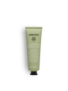 Mascarilla facial con arcilla verde de limpieza profunda APIVITA Express Beauty 50ml en Carebell