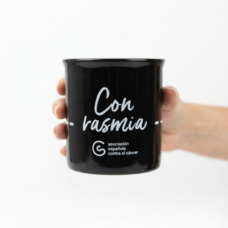 Taza solidaria Con Rasmia AECC para colaborar contra el cáncer