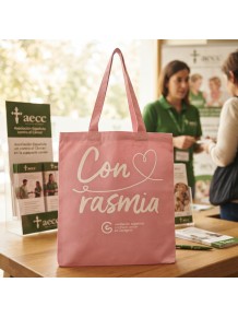 Complemento solidario de apoyo oncológico: bolsa de tela "Con rasmia" AECC.