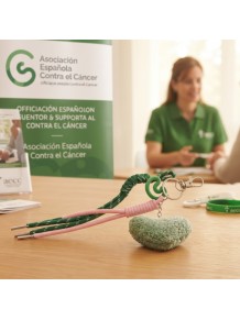 Llavero Solidario AECC con Corazón · Disponible en Carebell