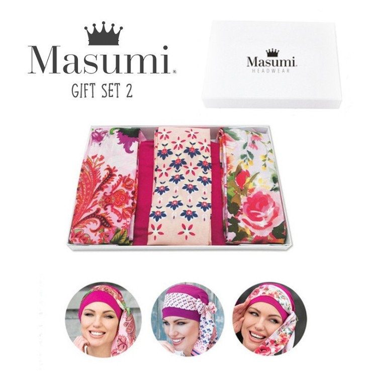 Gift Set 2 - Pack Masumi Yanna Pink (1 gorro + 3 cintas)