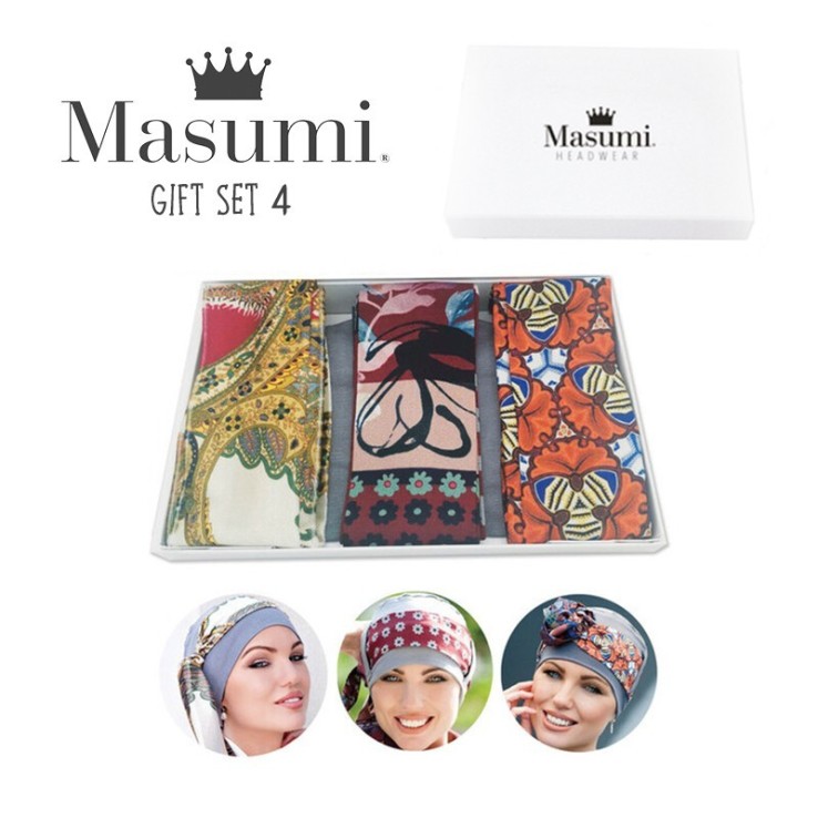 Gift Set 4 - Pack Masumi Yanna Grey (1 gorro + 3 cintas)