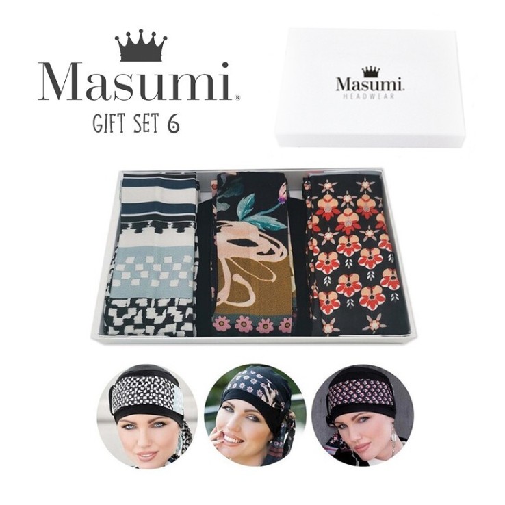 Gift Set 5 - Pack Masumi Yanna Black (1 gorro + 3 cintas)