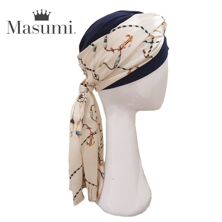 Pañuelo Daisy - Navy Spiral Ocean