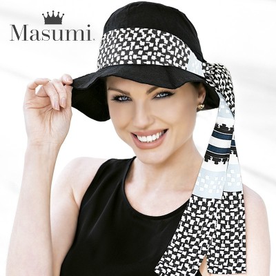 Masumi Sombrero Lola Black Midnight Pearl