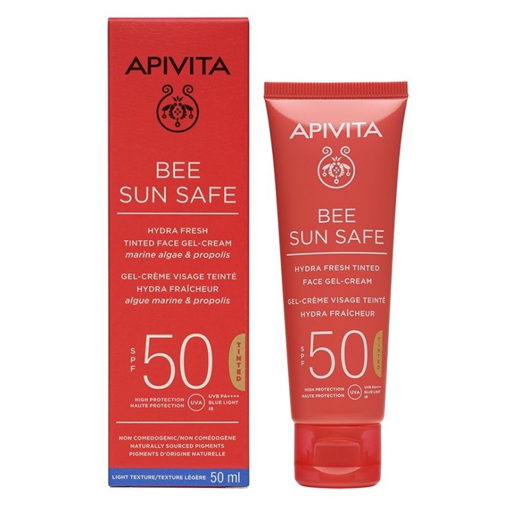 Apivita Bee Sun Safe Crema-Gel con Color Hydra Fresh SPF50