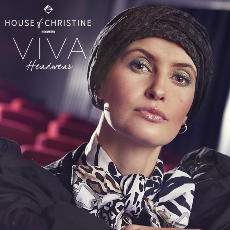 Emmy V Black Glitter · Viva Headwear · Christine